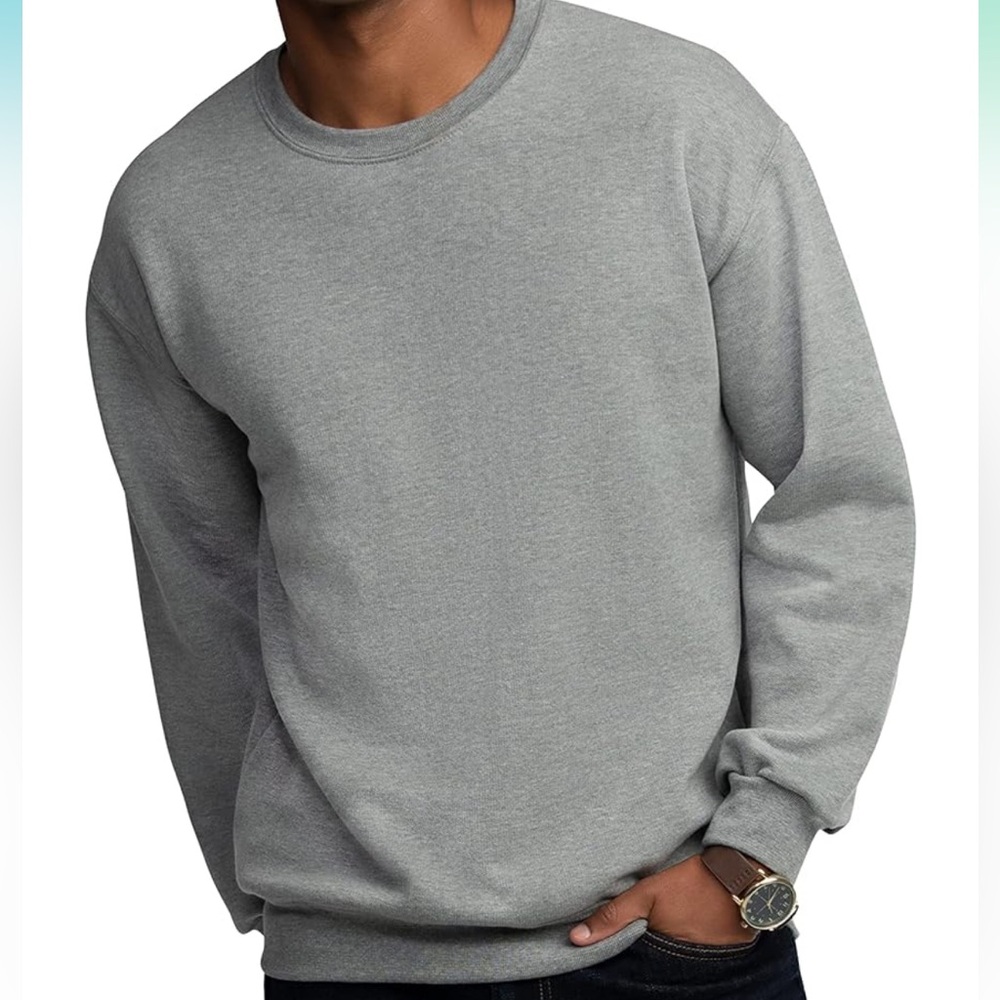 4/$20 Men’s Fruit of the Loom Eversoft Fleece Crewneck Sweater Size XXL